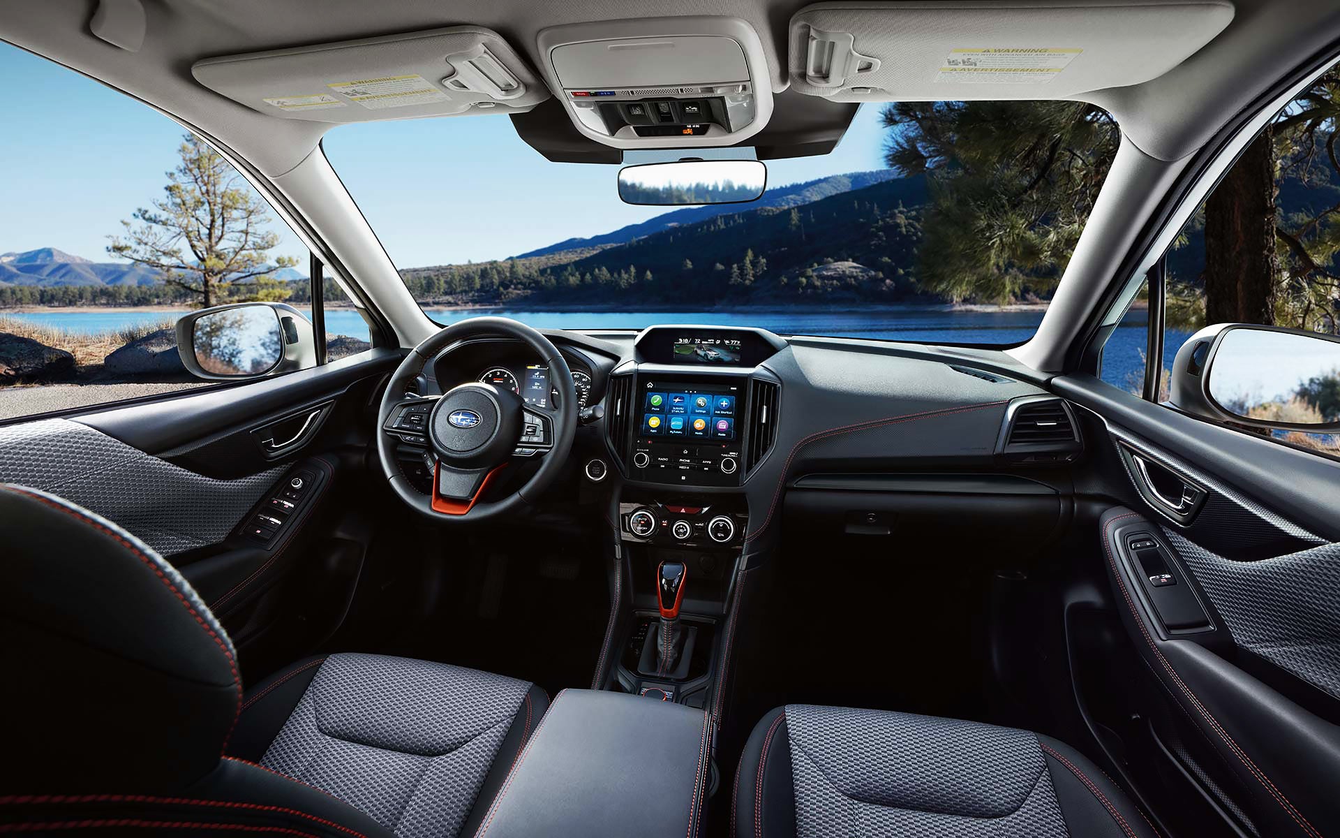 The interior and front dash of the 2022 Forester. | DELLA Subaru of Plattsburgh in Plattsburgh NY