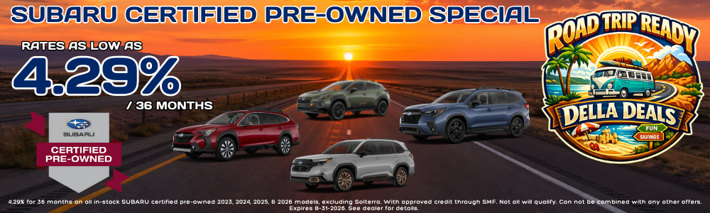 Subaru Certified Used Special Financing Rates