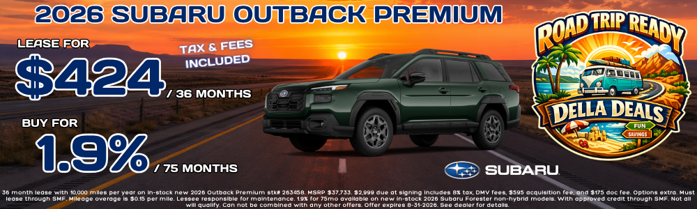 New Subaru Outback sale at DELLA Subaru near Plattsburgh, NY