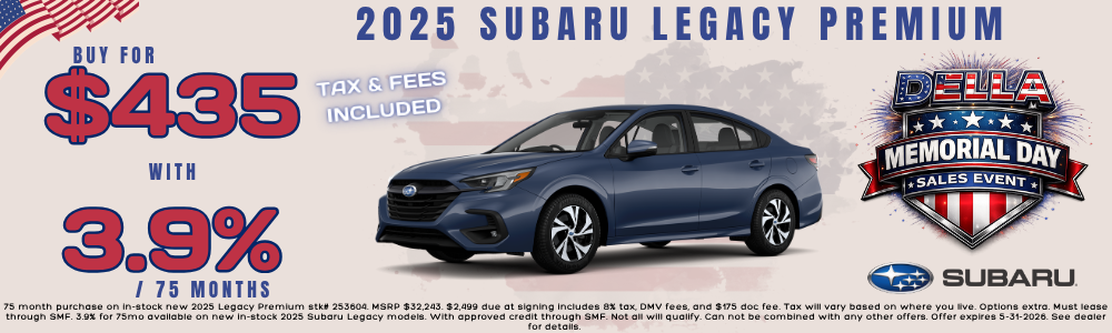 2025 Subaru Legacy Sale Near Burlington, VT and Plattsburgh, NY