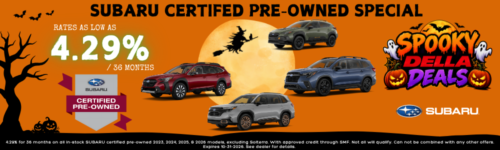 Subaru Certified Used Special Financing Rates