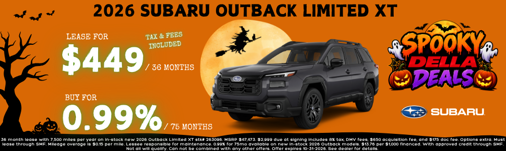 New Subaru Outback sale at DELLA Subaru near Plattsburgh, NY