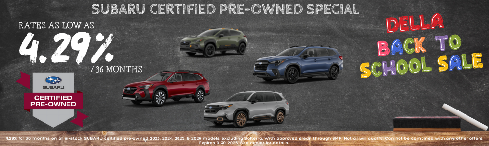 Subaru Certified Used Special Financing Rates