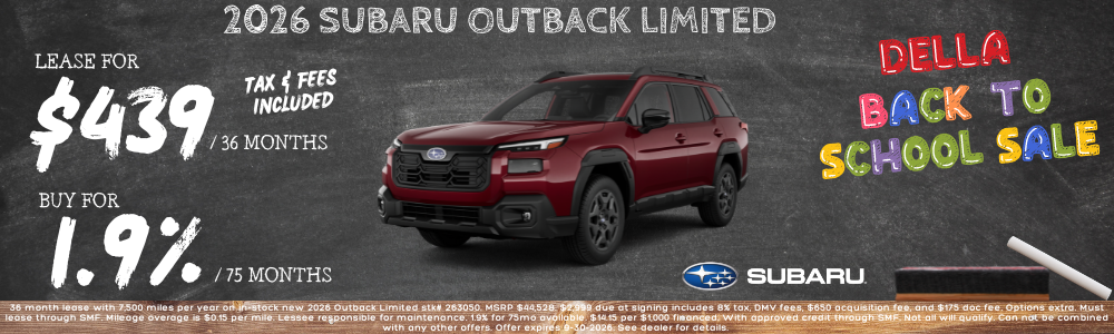 New Subaru Outback sale at DELLA Subaru near Plattsburgh, NY
