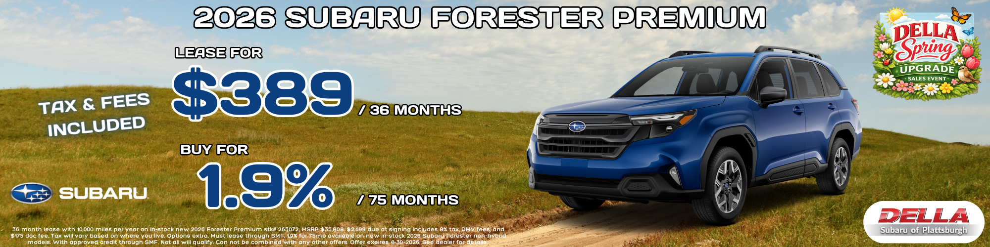 2026 Subaru Forester for sale in Plattsburgh