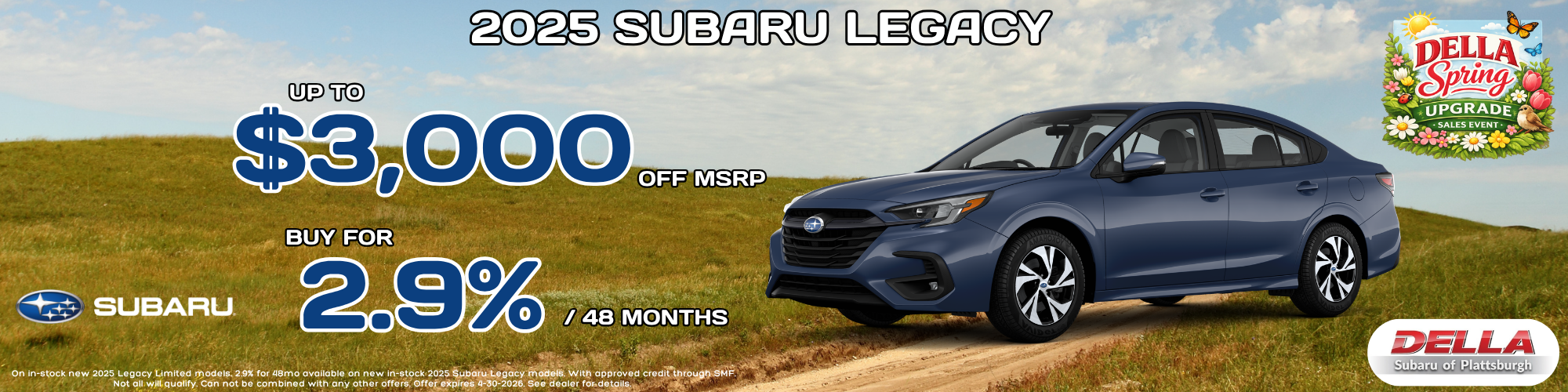 2025 Subaru Legacy sale at DELLA Subaru near Plattsburgh