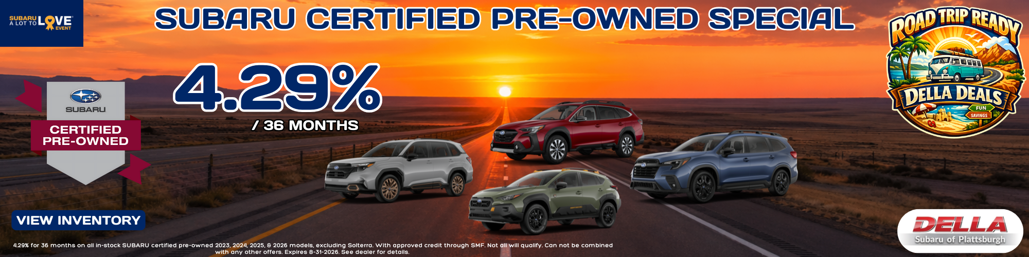 Subaru Certified Used Special Financing Rate
