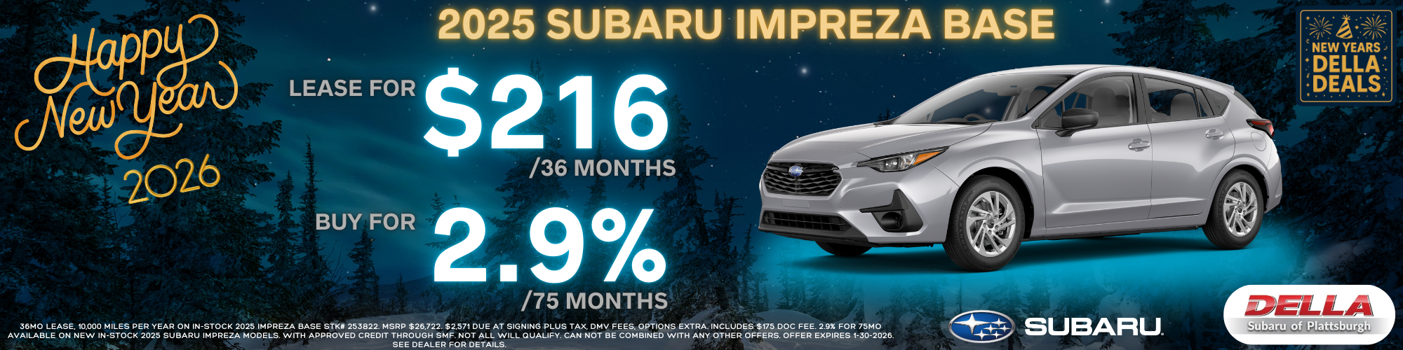 2025 Subaru Impreza for sale in Plattsburgh