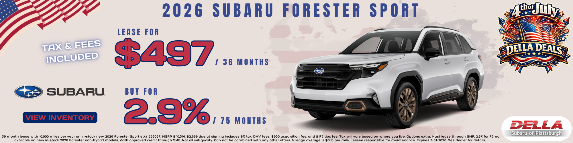 2026 Subaru Forester for sale in Plattsburgh