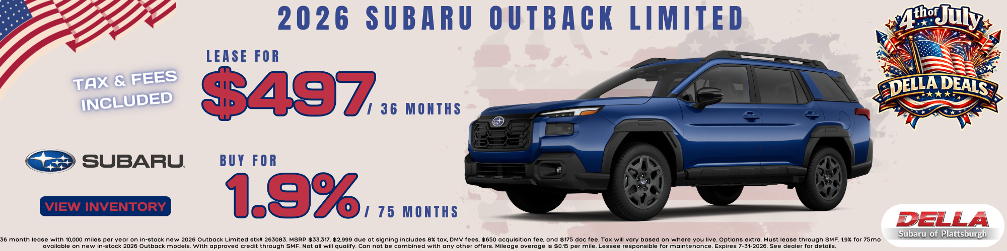 2026 Subaru Outback for sale in Plattsburgh