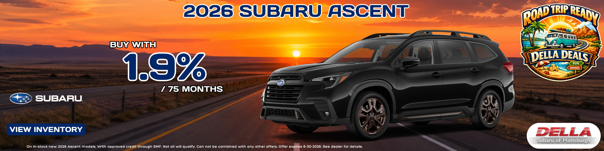 2026 Subaru Ascent Sale in Plattsburgh