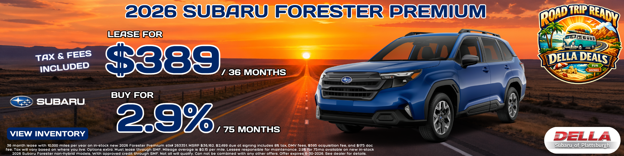 2026 Subaru Forester for sale in Plattsburgh