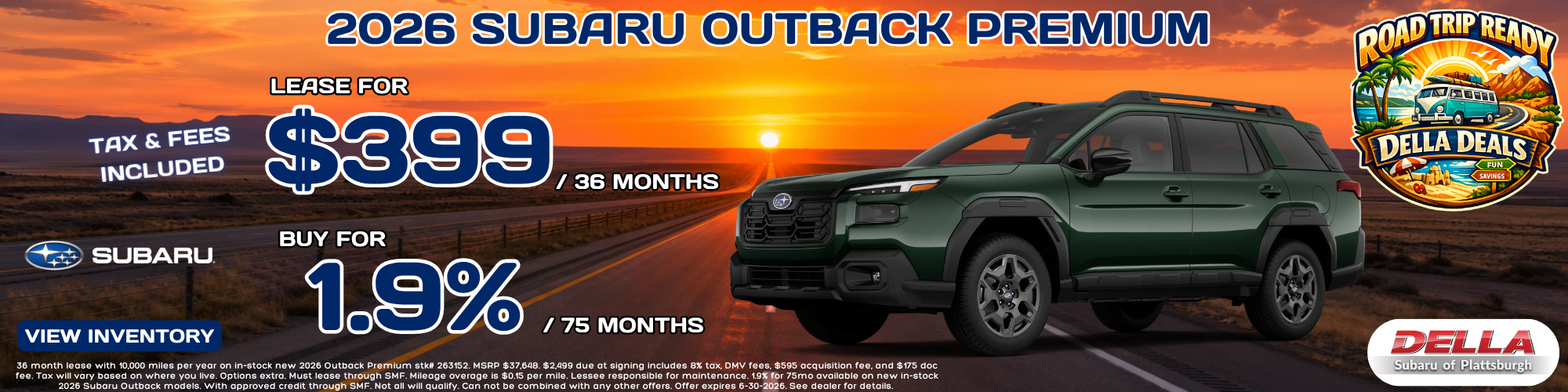 2026 Subaru Outback for sale in Plattsburgh