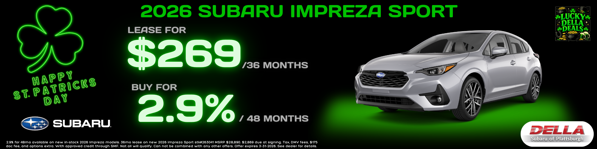 2026 Subaru Impreza Sale in Plattsburgh