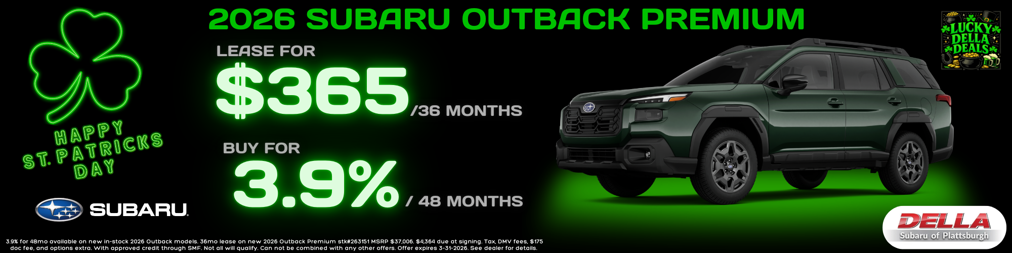 2026 Subaru Outback for sale in Plattsburgh