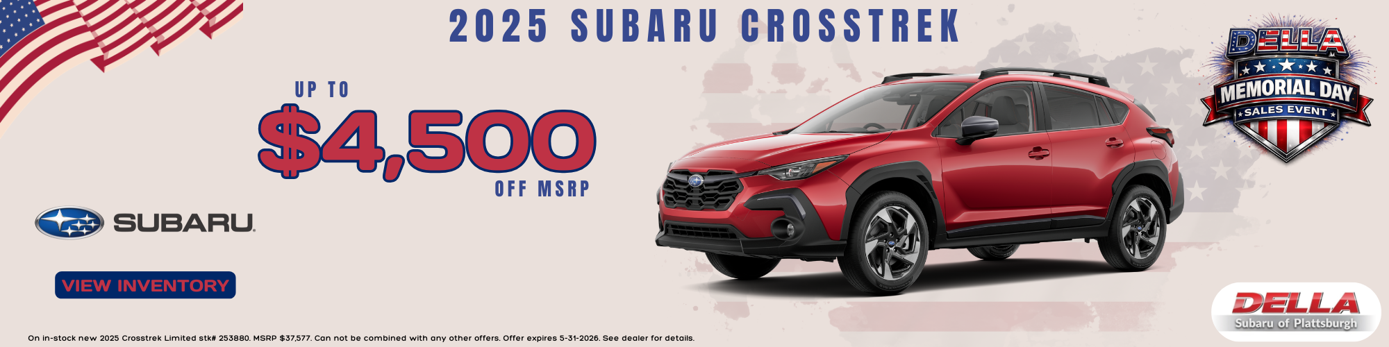2025 Subaru Crosstrek for sale in Plattsburgh