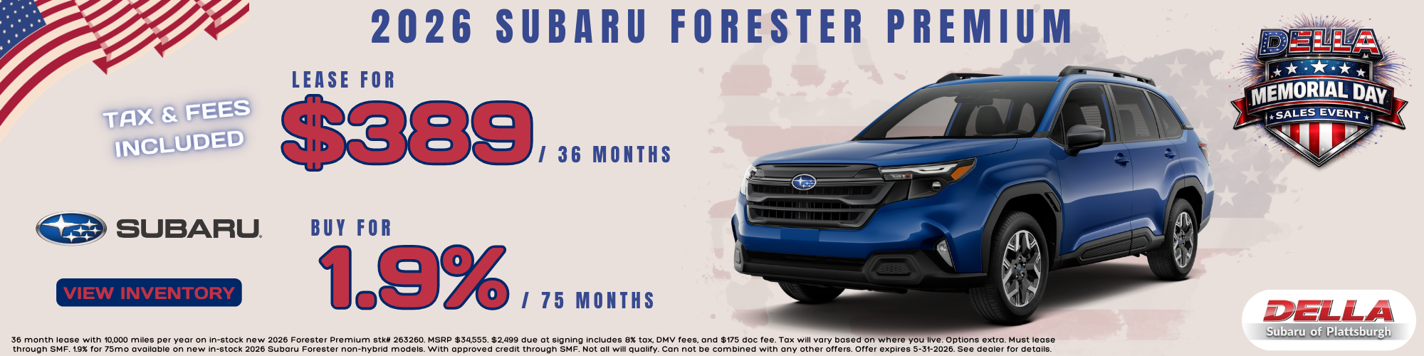 2026 Subaru Forester for sale in Plattsburgh