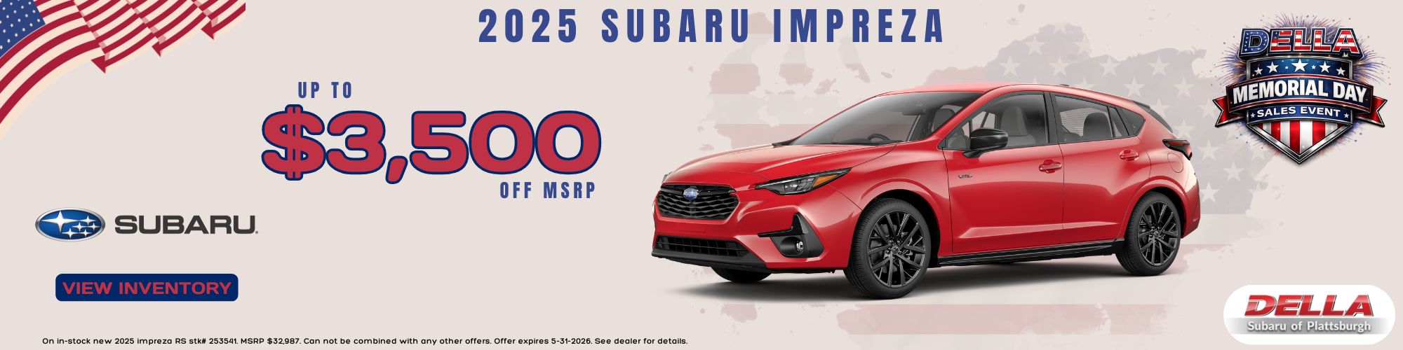 2025 Subaru Impreza Sale in Plattsburgh