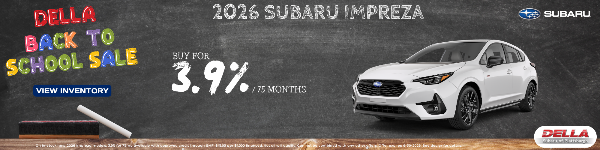 2026 Subaru Impreza for sale in Plattsburgh