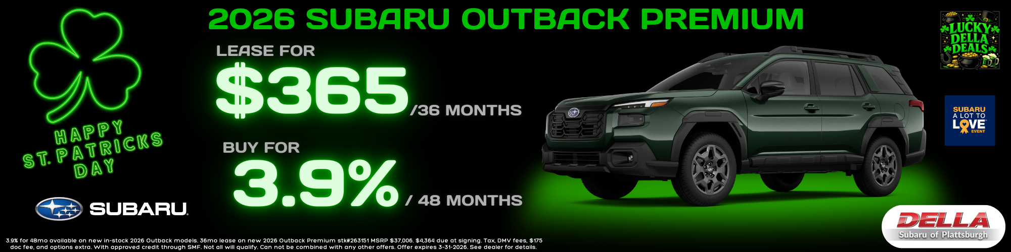 2026 Subaru Outback for sale in Plattsburgh