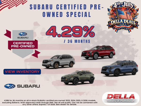 Subaru Certified Used Special Financing Rate