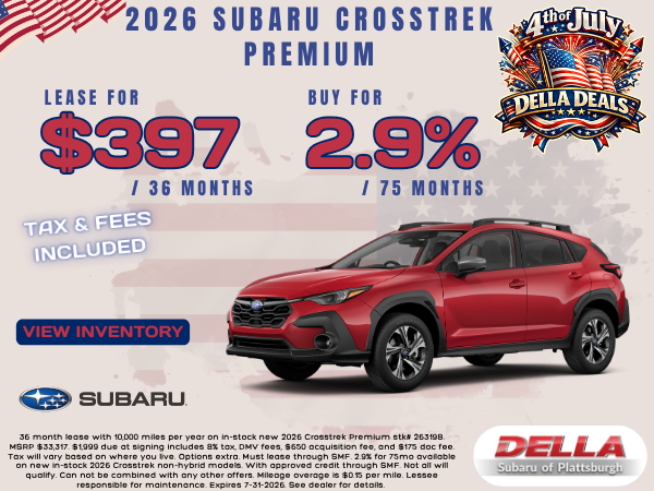 2026 Subaru Crosstrek sale at DELLA Subaru near Burlington
