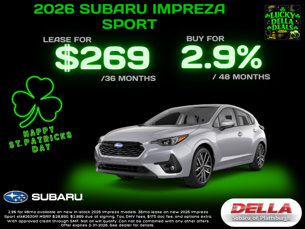 2026 Subaru Impreza Sale in Plattsburgh