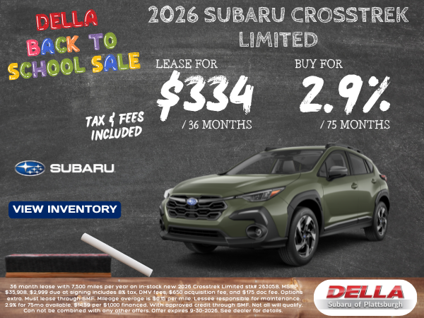 2026 Subaru Crosstrek sale at DELLA Subaru near Burlington