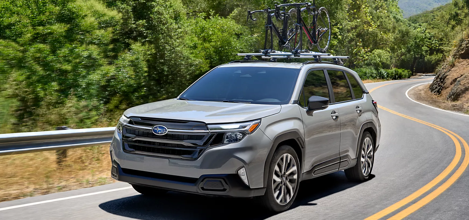 white outside forester