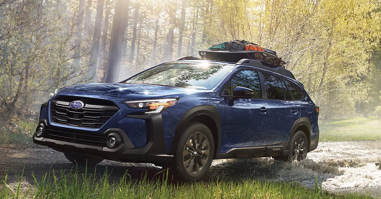 white outside forester