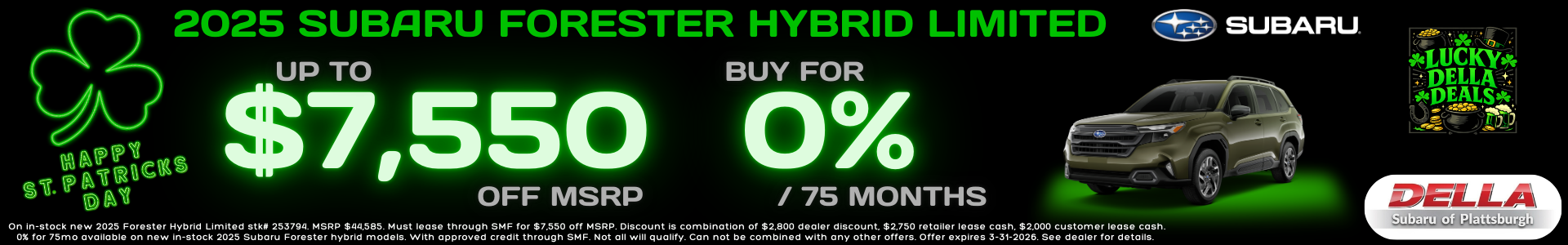 New Subaru Forester on sale near Burlington, VT